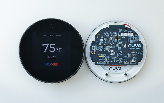 Home automation thermostat with seamless hardware and software integration