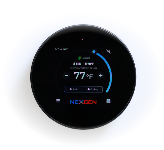 Smart thermostat system for home climate control with energy-saving automation and wireless temperature management